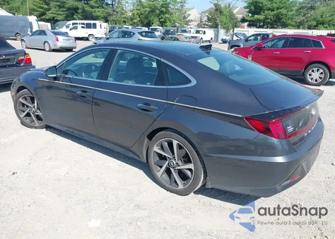 2021 Hyundai Sonata Sel Plus z USA, uszkodzony, nr VIN 5NPEJ4J25MH107015